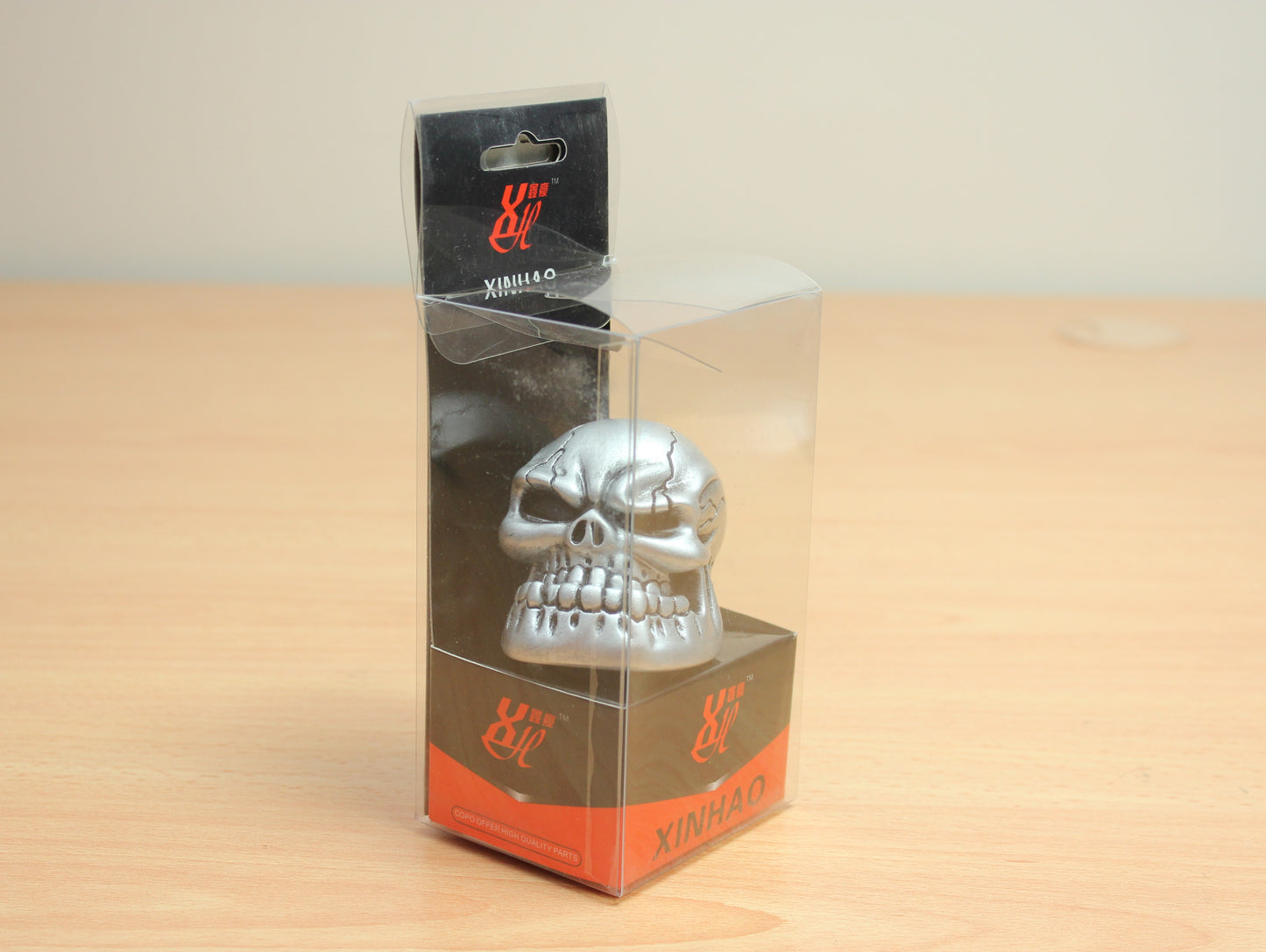 Silver Angry Skull Gear Knob  (Universal)