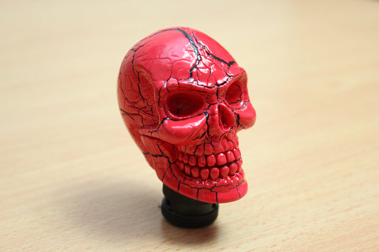 Red & Black Skull Head Gear Knob (Universal)