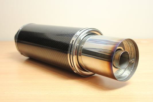 Black Carbon Fibre Wrapped Muffler (Universal)