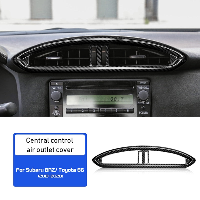 Air Conditioner Outlet Trim Genuine Carbon Fibre (Subaru BRZ 12-21)(Toyota GT86 12-21)